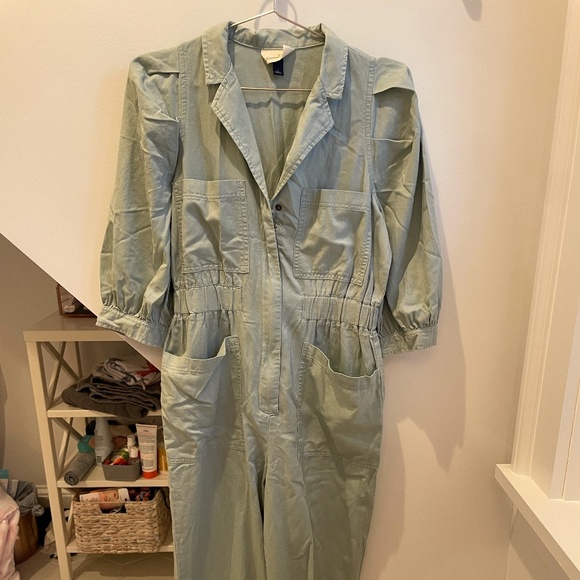 Sage Green Jumpsuit - Picture 1 of 3